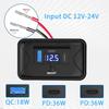 Модернизированный Quick Charge 3.0 PD USB 3-портовый автомобильный автодом зарядное устройство розетка адаптер 12 В/24 В USB розетка с переключателем для автомобиля морской автобус