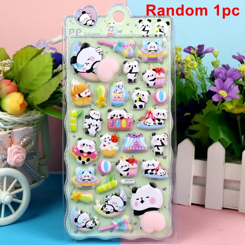 3D Bubble Cartoon Stickers Soft Pinch Pippi Sticker Decompression Diy Phone Case Scrapbook Notebook Cover Decorative Stickers
