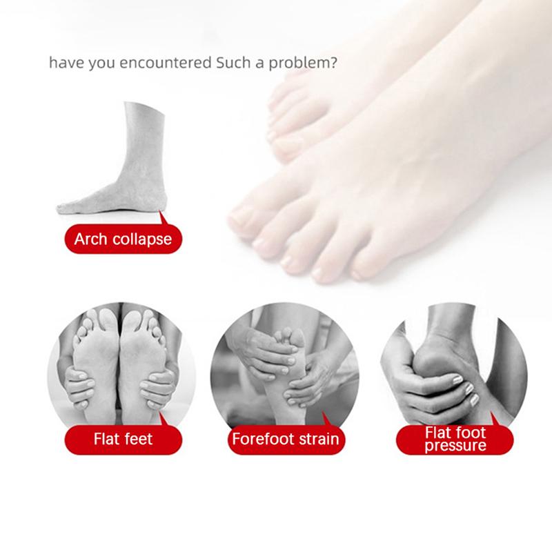1 пара стелек с поддержкой свода стопы для коррекции плоскостопия с высокой подушкой для свода стопы