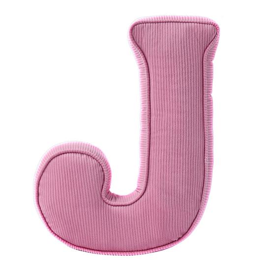 Розовая вельветовая подушка-буква от A до Z, английский алфавит, декоративная подушка для дивана, спальни, гостиной