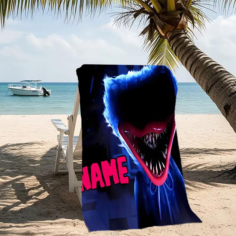 Customizable personalized beach towels Poppy Playtime themed designs.Suitable for the beach, yoga, sports;ideal as beach accessories