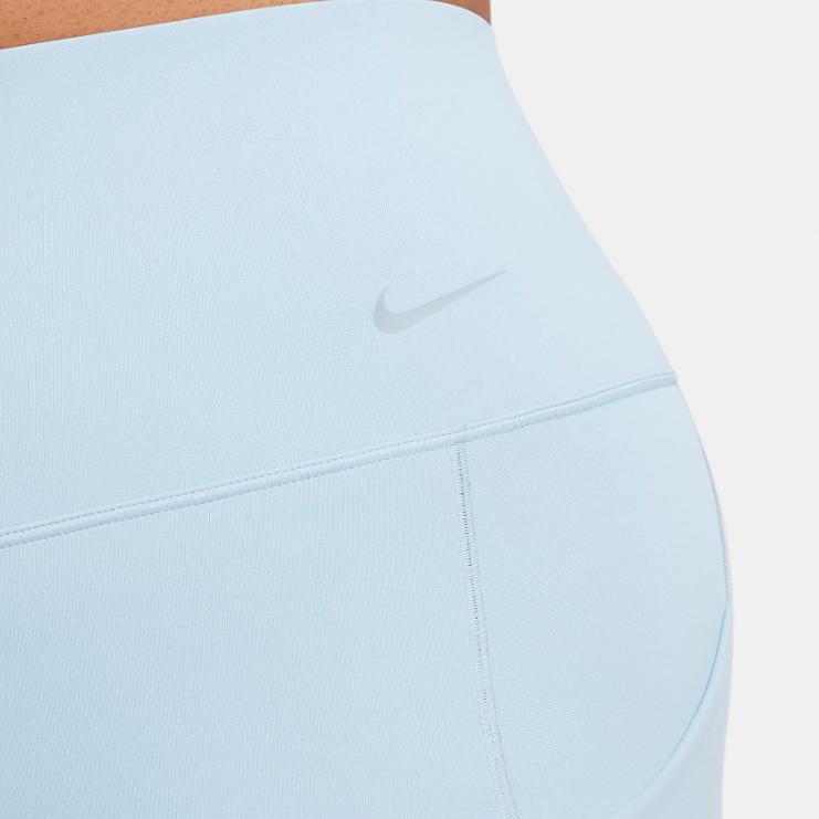 Nike Универсальные однотонные леггинсы с логотипом и высокой талией, женские леггинсы Light-Armor-Blue DQ5897-441