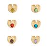 Exaggerate Colored Crystal Rings Gold Metal Open Ring Adjustable Rhinestone Rings  Daily