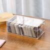 Large Capacity Card Storage Box Acrylic Make Up Organizer Stackable Photo Card Storage Box  Home