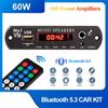 DC 12V 20V Bluetooth 5.3 MP3 Decoder Board Hands-free Car Audio Microphone Clock Display USB TF FM Radio Mp3 Music Player Speaker with Remote Control
