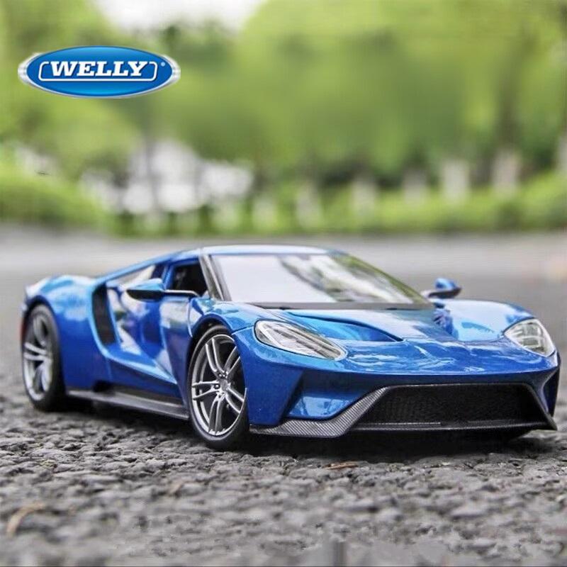 Welly 1/36 Ford GT 2017 Сплав Модель Спортивного Автомобиля Литые Металлические Классические Гоночные Автомобили Модель Автомобиля Симуляция Коллекция Детские Подарки