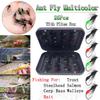 25Pcs/Box Fly Fishing Insect Bait Fishing Artificial  Fly Trout Fishing Lures Bionic Handmade Ant Bait