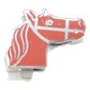HERMES   Scarf ring Silver/Orange metal Women