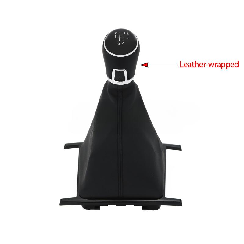 Новая черная ручка переключения передач для автомобиля MT 5/6 скоростей с чехлом из искусственной кожи для Volkswagen VW Amarok 2010-2024 Автомобильные аксессуары