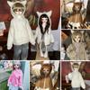 Casual Wears Doll Plush Hoodies White Sweaters for 1/3 1/4 1/6 BJD 30/45/60cm Dolls 30cm Doll