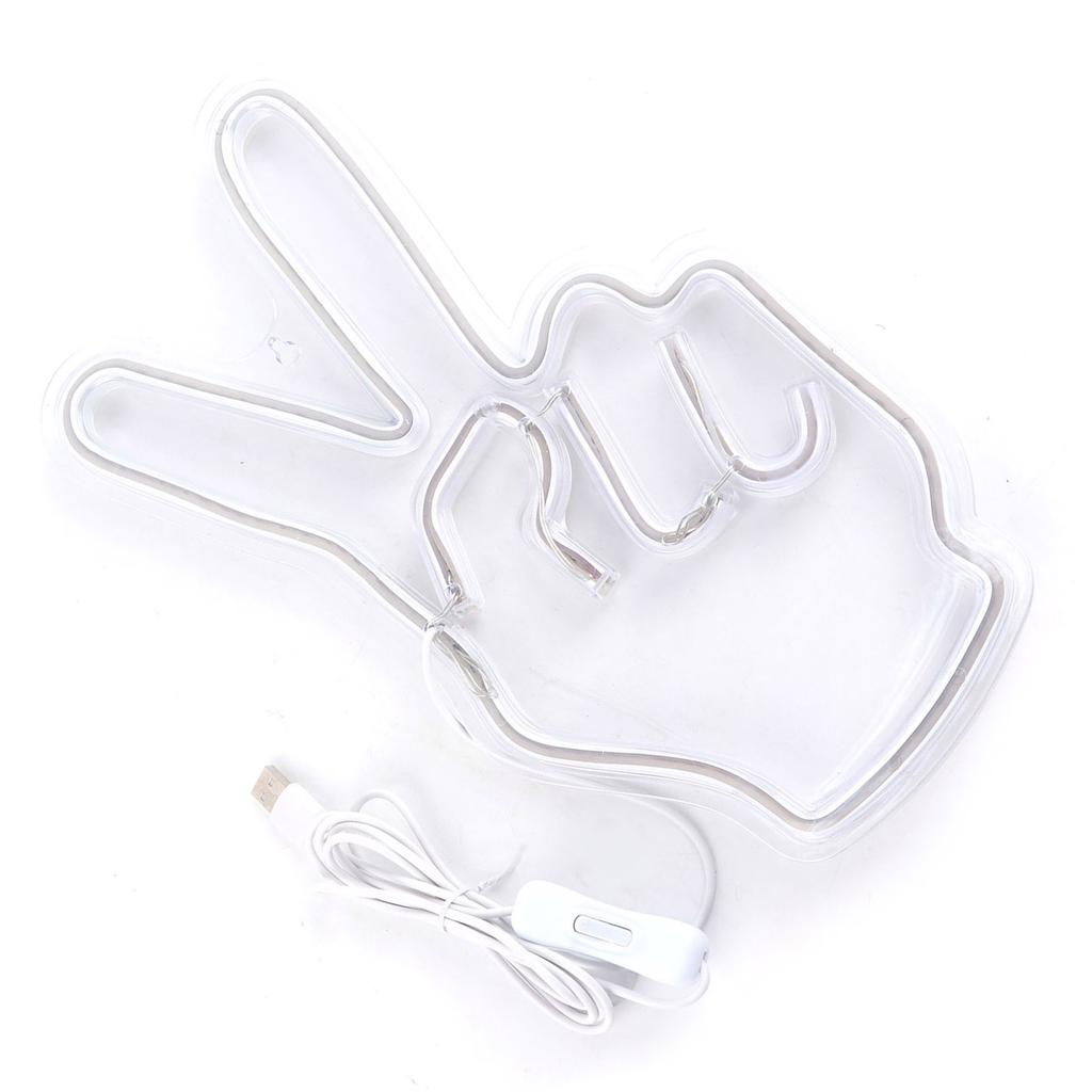 Неоновая вывеска Инновационная жестовая декоративная лампа с питанием от USB для шкафа, полки в спальне