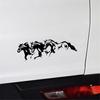 Наклейка на автомобиль с бегущими лошадьми, водонепроницаемая самоклеящаяся декоративная наклейка для автомобиля