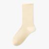 Female Spring and Summer Pure Cotton Mesh Ultra Thin Boneless Deodorant Sweat Absorption In The Tube Pile Socks