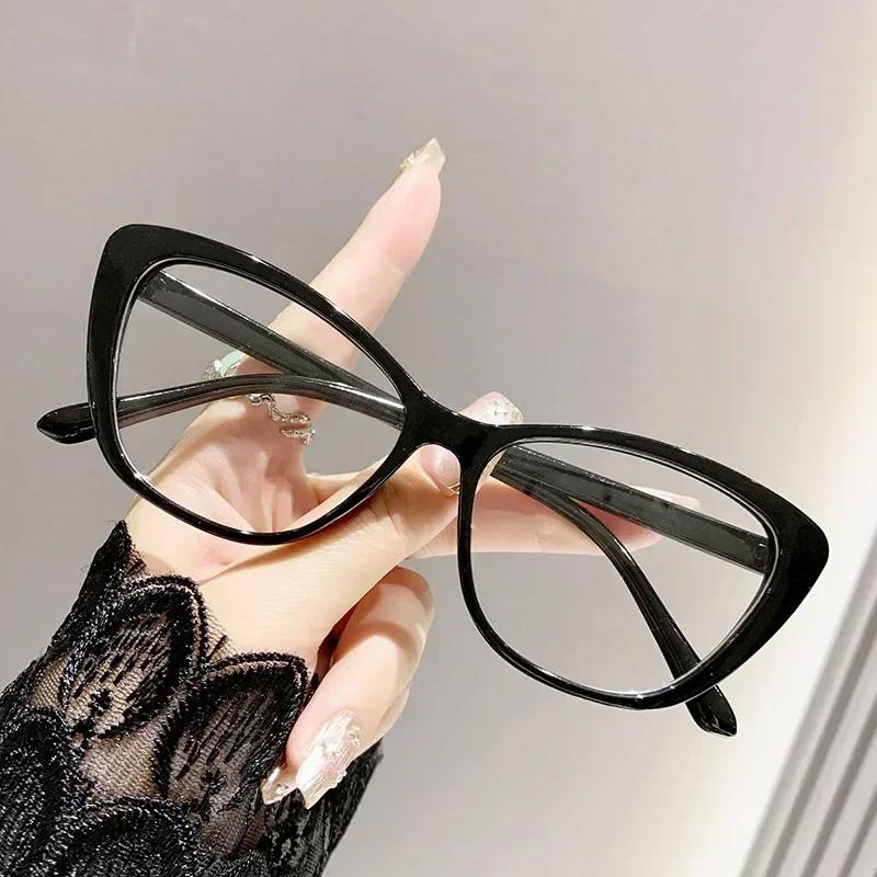 Fashion Ladies Reading Glasses Women Men Trendy Luxury Design Presbyopia Eyeglasses Cat Eye Anti-Blue Light Eyewear For Female