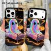Phone Case: 2D flat design suitable for iPhone 18 17 16 15 14 13 Pro film protective case, couple style, laser ghost, Christmas and Halloween holiday 