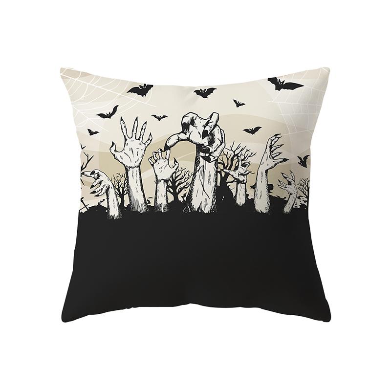 Наволочка с изображением черепа и тыквы, тема Хэллоуина, наволочка для дивана, стула, кровати, наволочка, домашний декор