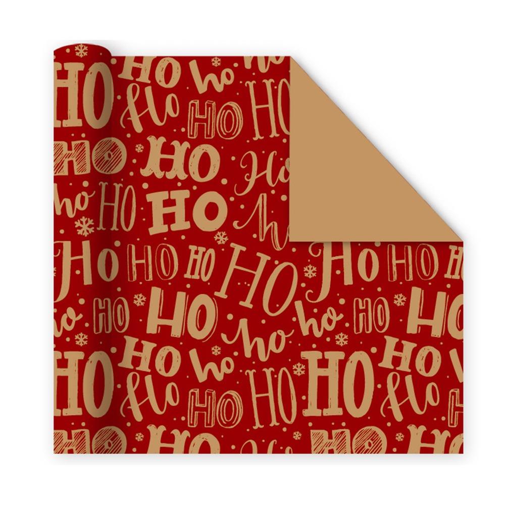Roll Christmas Packaging Paper 2025 DIY Craft Paper Happy New Year Gift Wrapping Paper