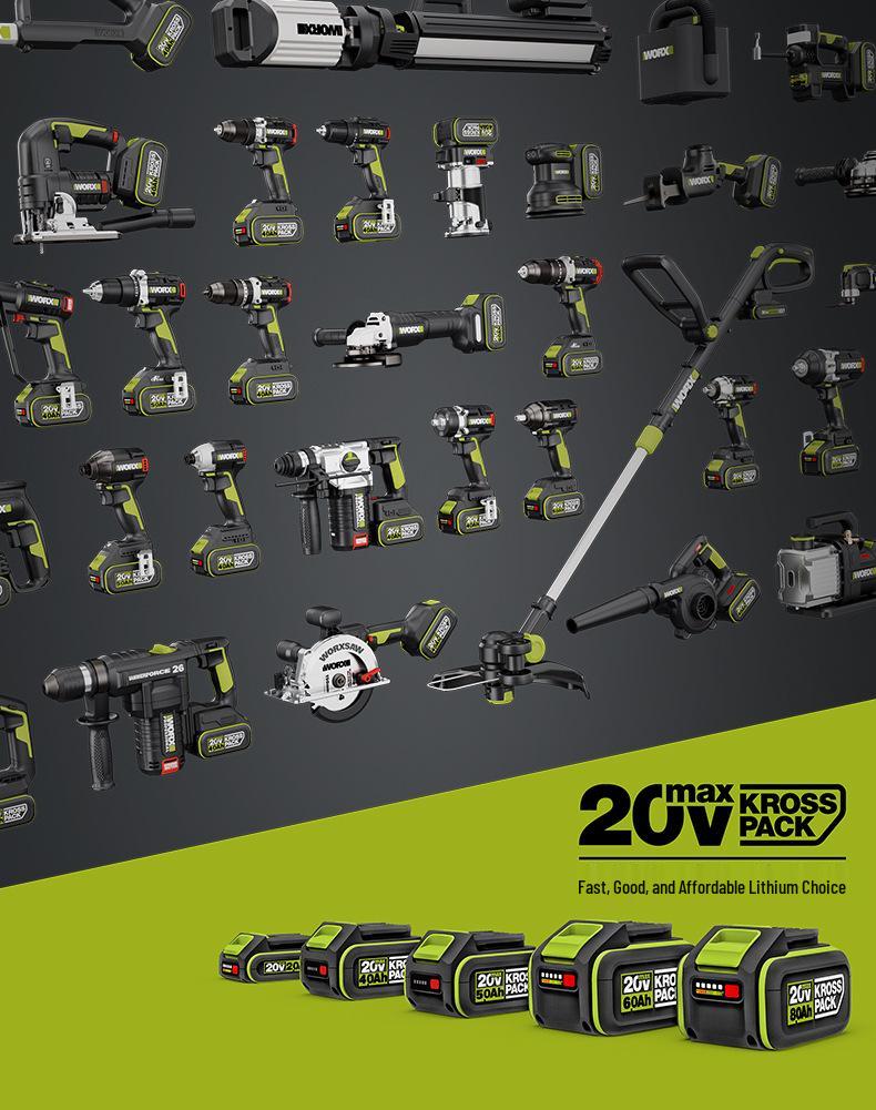Wickes WU176 Беспроводная бесщеточная электрическая дрель-шуруповерт, 60 Н·м, Литиевая батарея, Пистолетная рукоятка