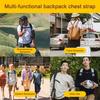 Рюкзак Регулируемый нагрудный ремень Износостойкий быстроразъемный ремень Простая установка Прочный плечевой ремень Нейлоновый нагрудный ремень