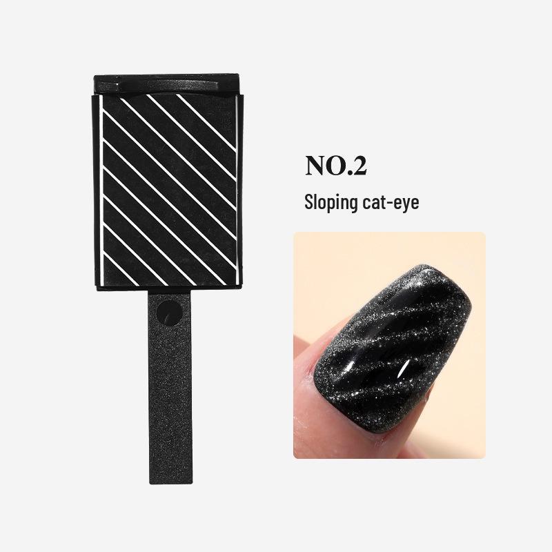 Магнитный инструмент для нейл-арта "Кошачий глаз" - Сильное сердце, волнистый узор