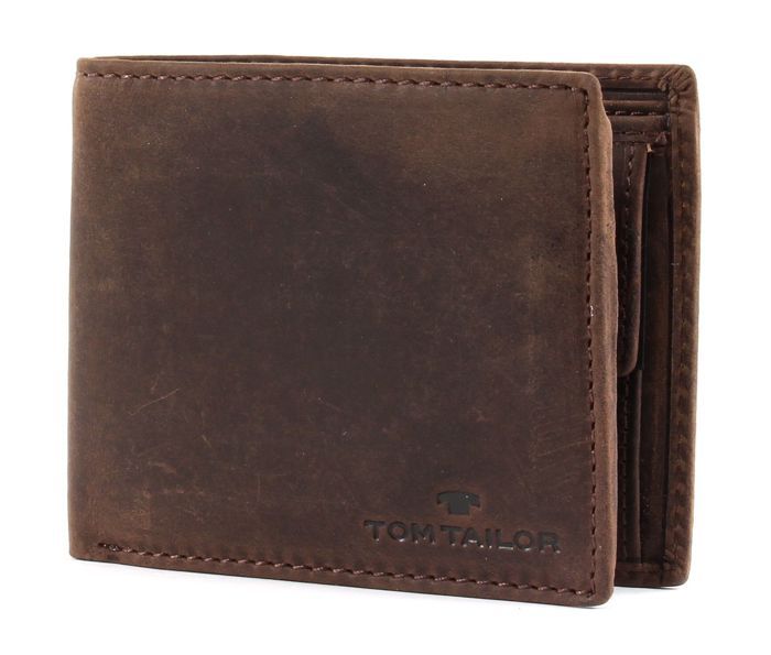 Porte-monnaie - TOM TAILOR - Ron Horizontal Wallet 59990 - Cuir - Marron - Anti-RFID