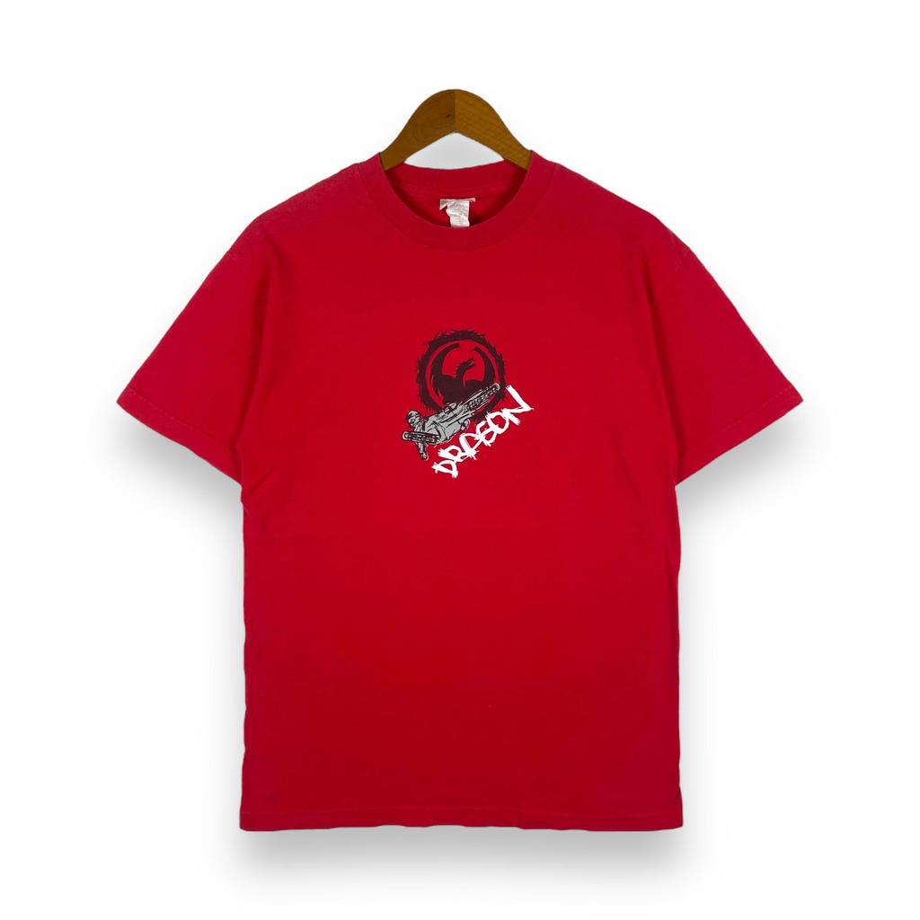 Vintage 00's DRAGON Clothing Motocross Graphic Tee Shirt Medium Size