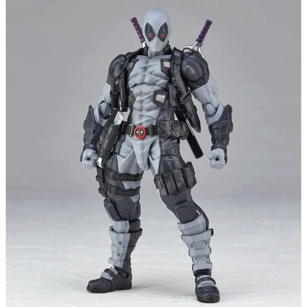 Комплекс фигурок Kaiyodo AMAZING YAMAGUCHI Deadpool color Deadpool color version 170mm окрашенная фигурка Revoltech ver.2.0 X-FORCE ver. версия 2.0