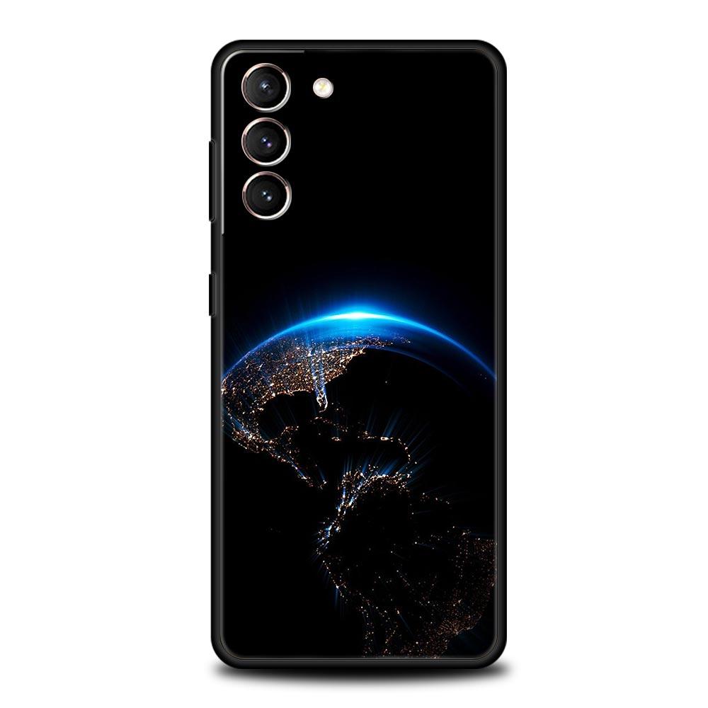 Чехол для телефона "Звезды Земли Космос" для Samsung Galaxy S24 S23 S22 S20 Ultra S21 FE 5G S10 S9 Plus S10E S8 Мягкая Силиконовая Защитная Крышка