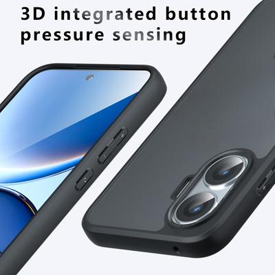 Для Xiaomi POCO F7 Чехол Противоударный Матовый На ощупь Кожа Матовый ПК+ТПУ Защита от отпечатков пальцев Прозрачная крышка для Redmi Turbo 4 Pro