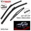 3PCS Wiper Blades For CHANA CS75 2016-2021 22" 18" 10" Fit Front Windshield Windscreen Window Brushes Cutter Accessories 2016 2017 2018 2019 2020 2021