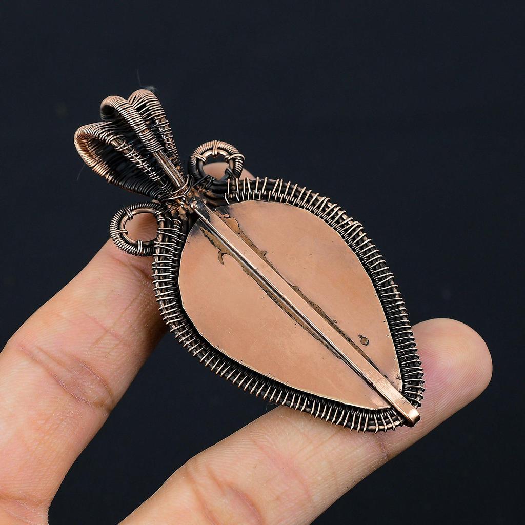 Резная кость лицо драгоценный камень чистая медная проволока обернутая дизайнерская подвеска ручной работы ювелирные изделия для нее