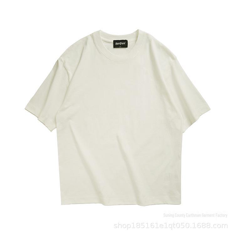 Футболка свободного кроя унисекс плотностью 260 г, однотонная, с заниженной линией плеч