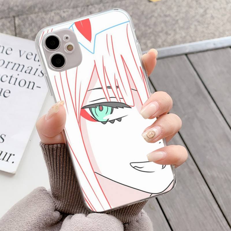 YNDFCNB Zero Two Darling in the FranXX жесткий чехол для телефона с изображением аниме для iPhone 13 11 12 pro XS MAX 8 7 6 6S Plus X 5S SE 2020 XR Fundas