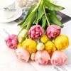 1 Bouquet Artificial Flower Simulated No Withering PVC Vibrant Tulip Fake Flower Decor Household Supplies