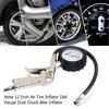 Накачка пневматических шин с манометром, компрессор для грузовых автомобилей, велосипедов, пистолетного типа