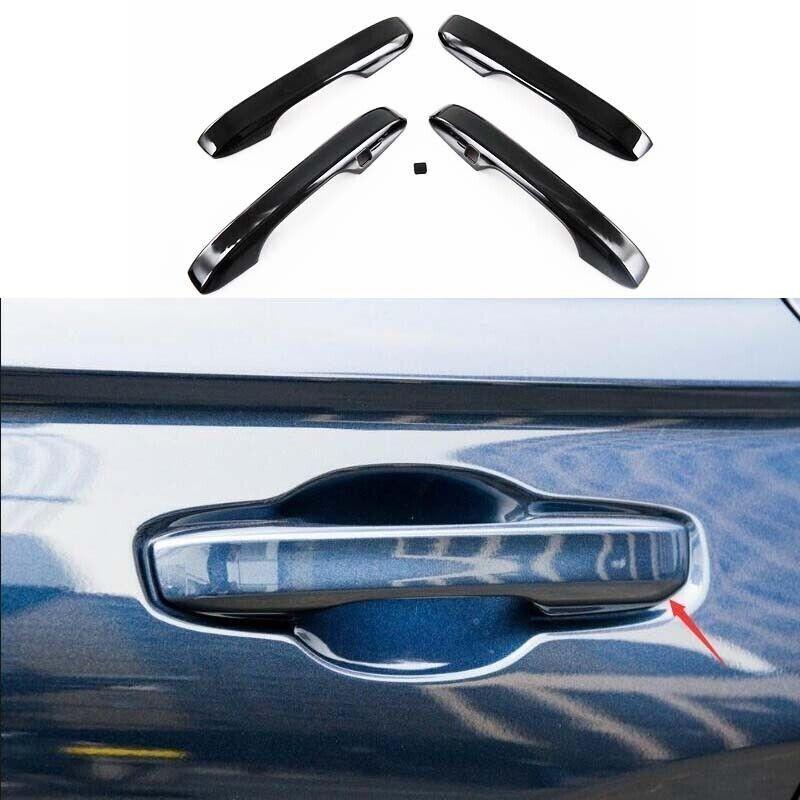 Glossy Black For Honda CR-V CRV Exterior Side Door Handle 2023 2024 Cover Trim