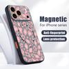 Чехол Для iPhone 17 Pro Max Серый Леопардовый Принт Магнитный Для Magsafe Гибридный Тонкий Матовый Чехол Для iPhone 16 15 14 13 Pro Max