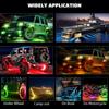 Rock Lights Remote APP Control RGB 3D Lens LED для внедорожника RZR SUV ATV UTV Jeep Neon Underbody Undergolw Car Chassis Light