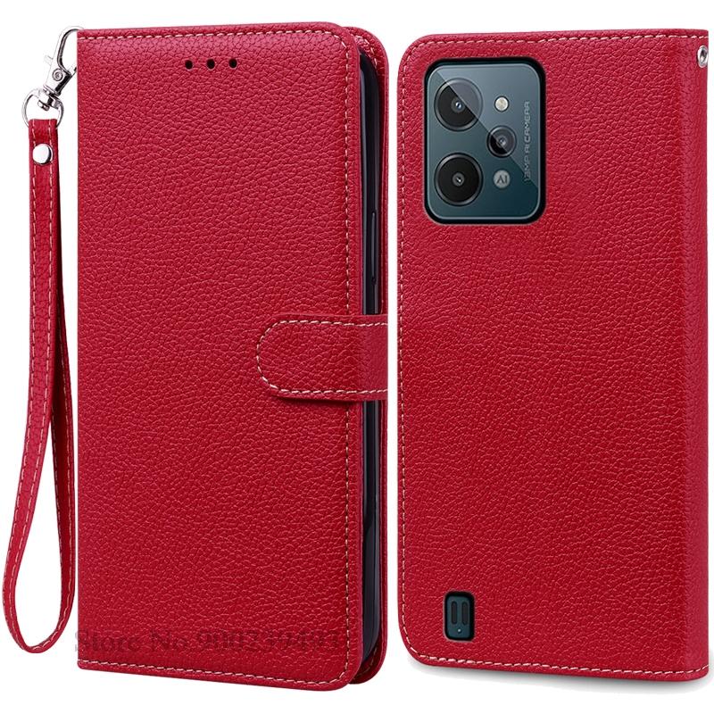 Для Realme C31 Чехол-книжка из кожи с откидной крышкой для Realme C31 Чехол-книжка с подставкой для Realme C31 Чехол-коробка Fundas