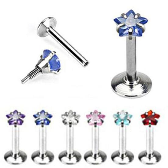 Женские серьги-гвоздики с пентаграммой и хрящом, серьги-гвоздики со штангой, ювелирные изделия для пирсинга, очарование