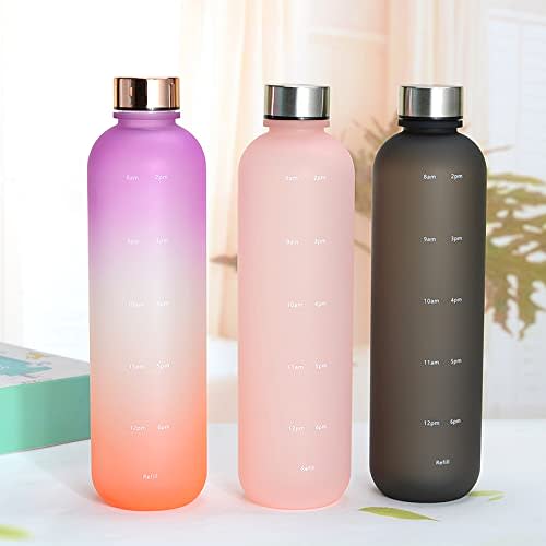 1L Water Bottle, 1000ml Large Capacity, Portable Straw Sports Water Bottle, BPA-Free, Plastic Water Bottle for Adults, Girls, and Boys, Perfect for Ou