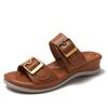 Slope Heel Flip-flops Casual and Fashionable Shoes Versatile Anti-slip Toe-exposing Thick-soled Vacation Slippers