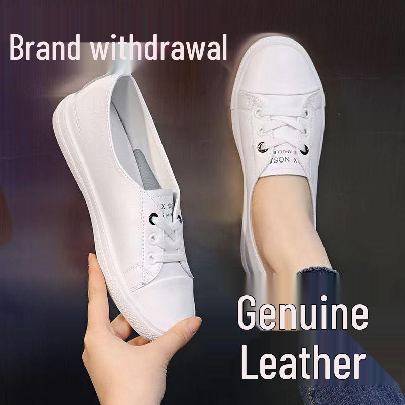 Летние женские универсальные белые слипоны 2025 года - Тонкие, неглубокие, стильные и удобные.