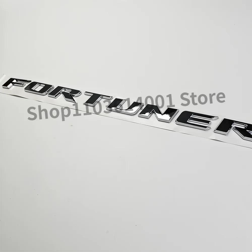 dclky10 1pc 3D ABS FORTUNER Letters Emblem Stickers for Toyota Fortuner Car Front Hood Bonnet Grill Trunk Badge car Accessories