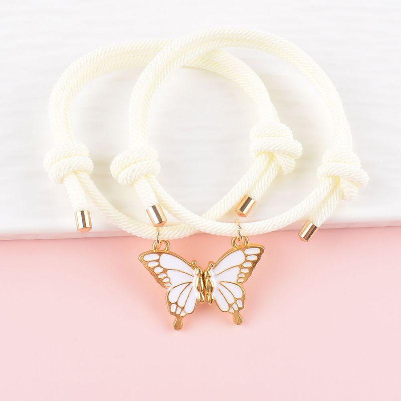 Мультяшный Милый Браслет с Бабочкой для Детей Два Студента Подруги Подарок на День Рождения Магнитный Кулон Один Человек Полунесущий Ремешок