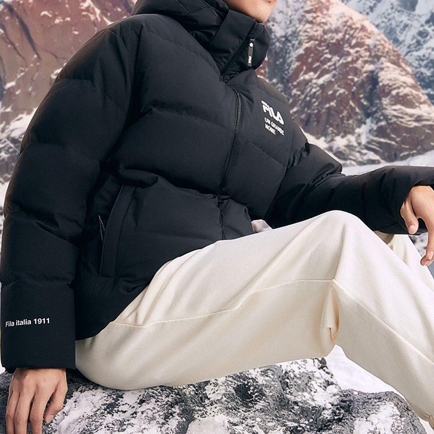 Fila Пуховик Унисекс Иссиня-черный F11U249902F-BK