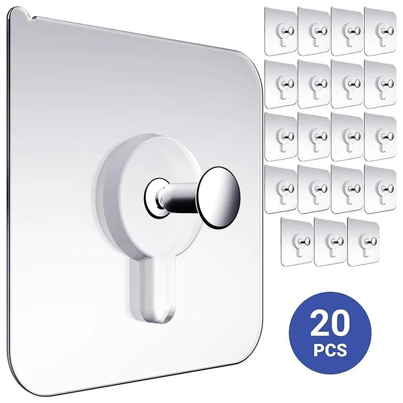 Прозрачный Бесследный Самоклеящийся Настенный Гвоздь Фотография Фреска Фаза Рамка Клей Вешать Рисунок Гвозди Многоцелевой Винт