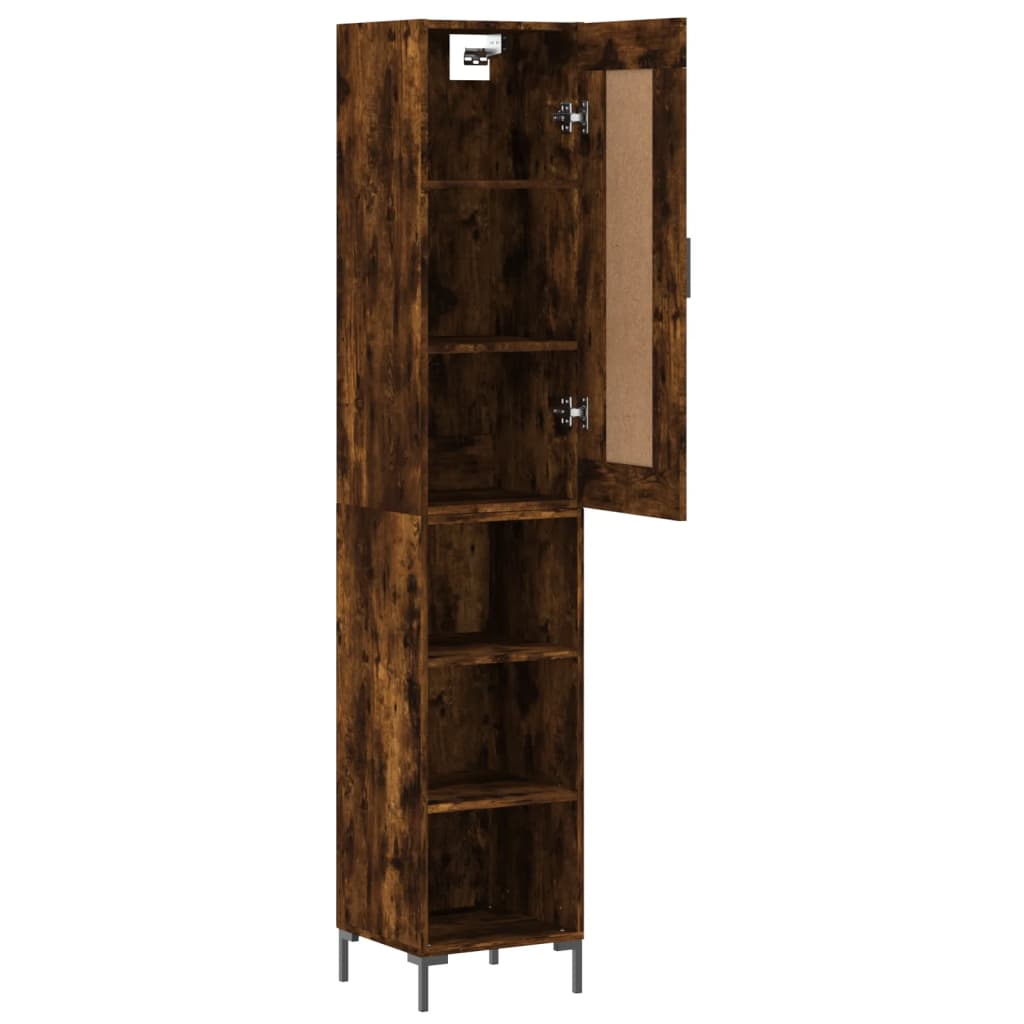 Highboard Smoked Oak 34.5 x 34 x 180 cm Particleboard