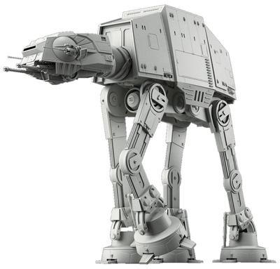 Пластиковая модель AT-AT из вселенной Звездных войн в масштабе 1/144