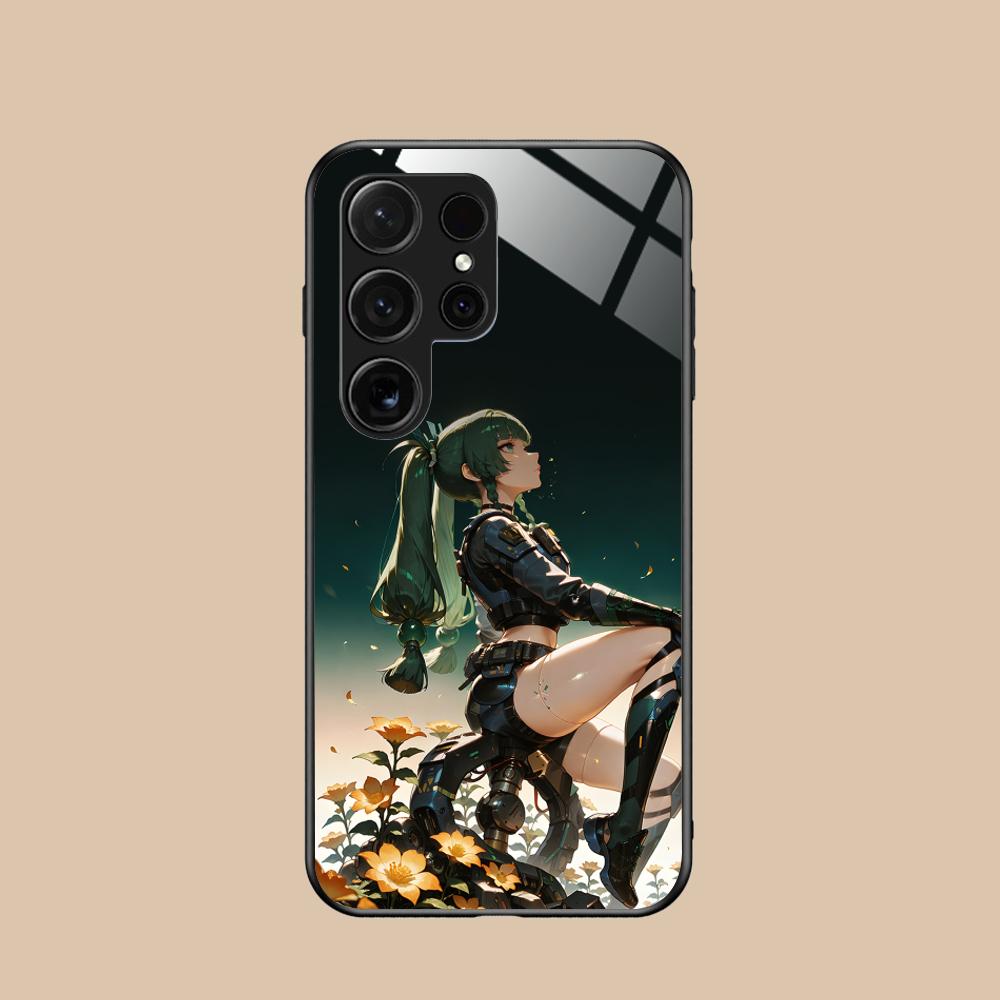 Чехол для телефона Zenless Zone Zero QingYi для Samsung Galaxy A56 55 54 53 52 51 36 35 34 23 16 15 5G Стеклянный Цветной Чехол Чехол Роскошный